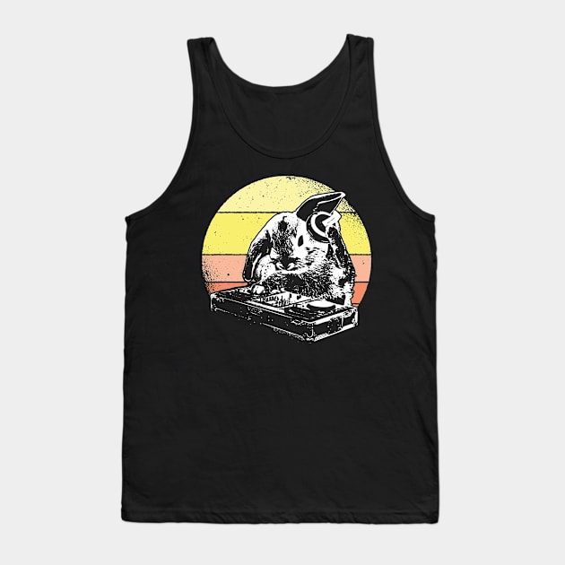 Music Rabbit Mixer Board DJ Tank Top by Nerd_art